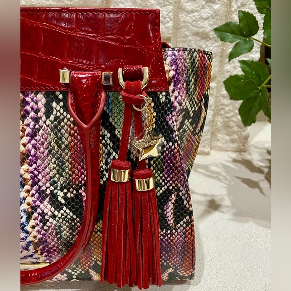 RARE♥️EMBER VERACRUZ PRISCILLA Satchel by BRAHMIN with matching JOURNAL+⭐️CHARM